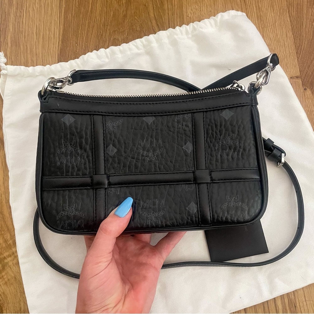 MCM Mini Delmy Visetos Crossbody